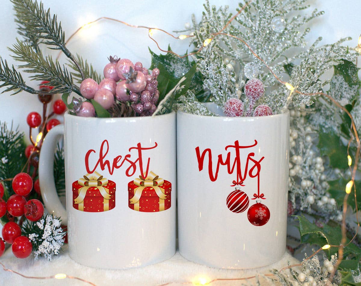 Chest Nut's Couples : 2 mug set - 11oz